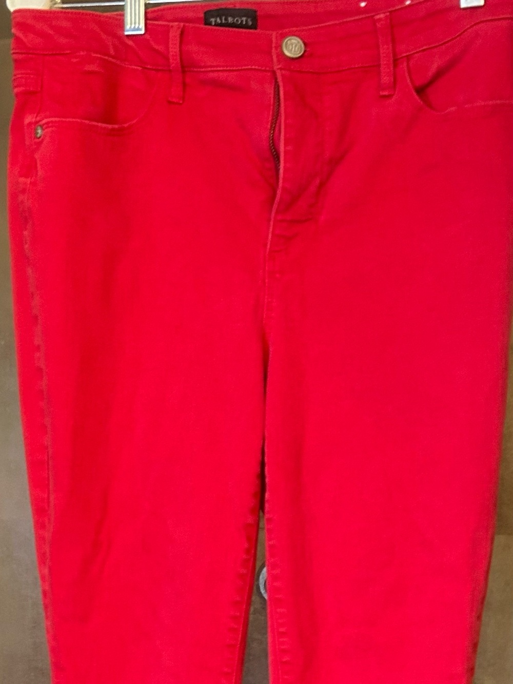 Talbots Vibrant Red Skinny Jeans
